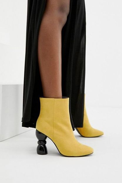 Asos DESIGN Colorful Boots with a Geometric Heel