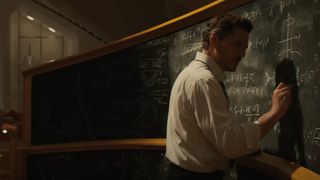 Pedro Pascal's Reed Richards writing on a board in The Fantastic Four: First Steps trailer