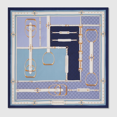 Printed Silk Twill Carr&amp;eacute;