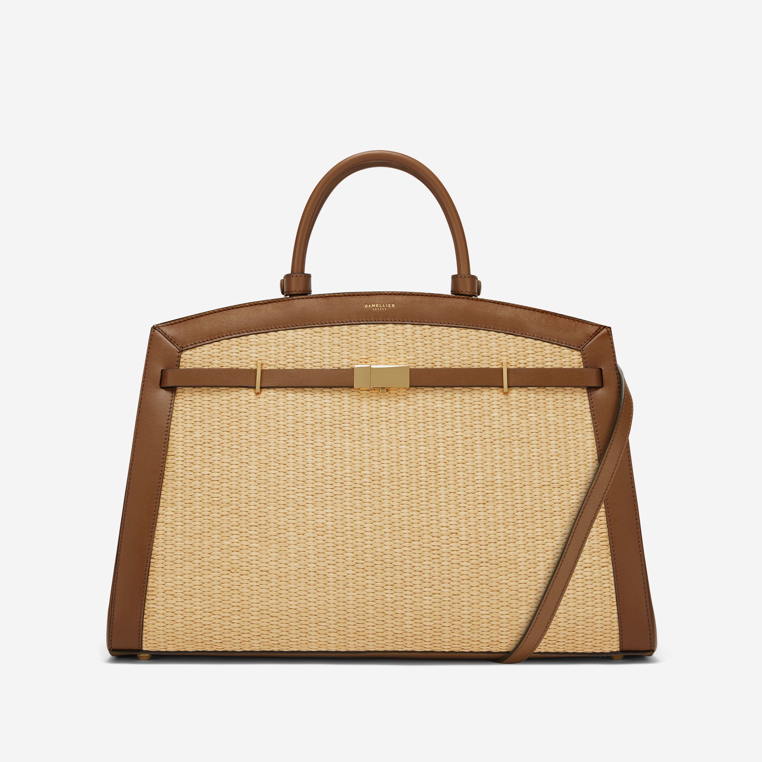 The Hudson | Warm Raffia & Tan Smooth | Demellier