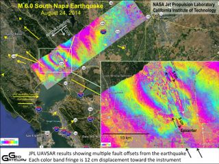 Napa earthquake UAVSAR