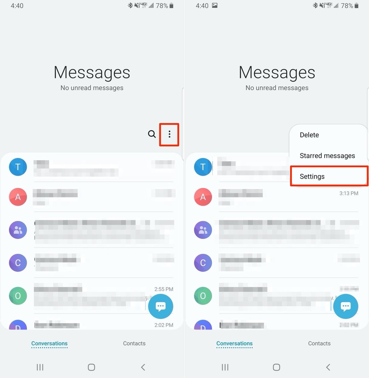 How To Set Up Rcs Chat On Samsung Phones With Samsung Messages Android Central