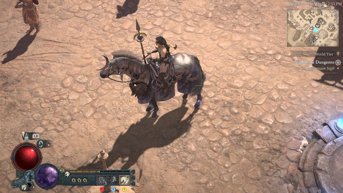 Diablo 4 Cosmic mount and Beautiful in Sin set