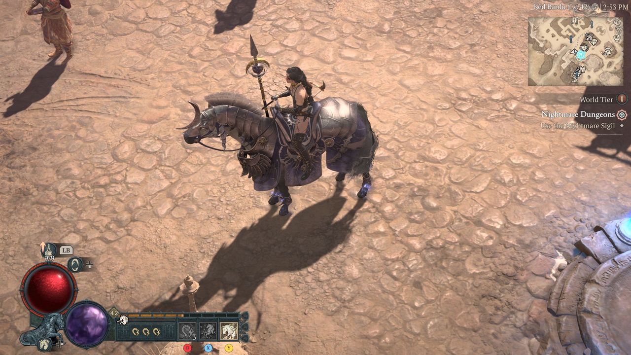Diablo 4 Cosmic mount and Beautiful in Sin set