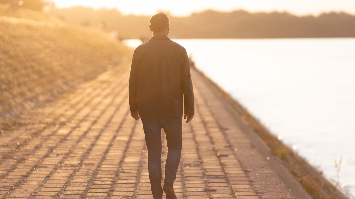 A man walking