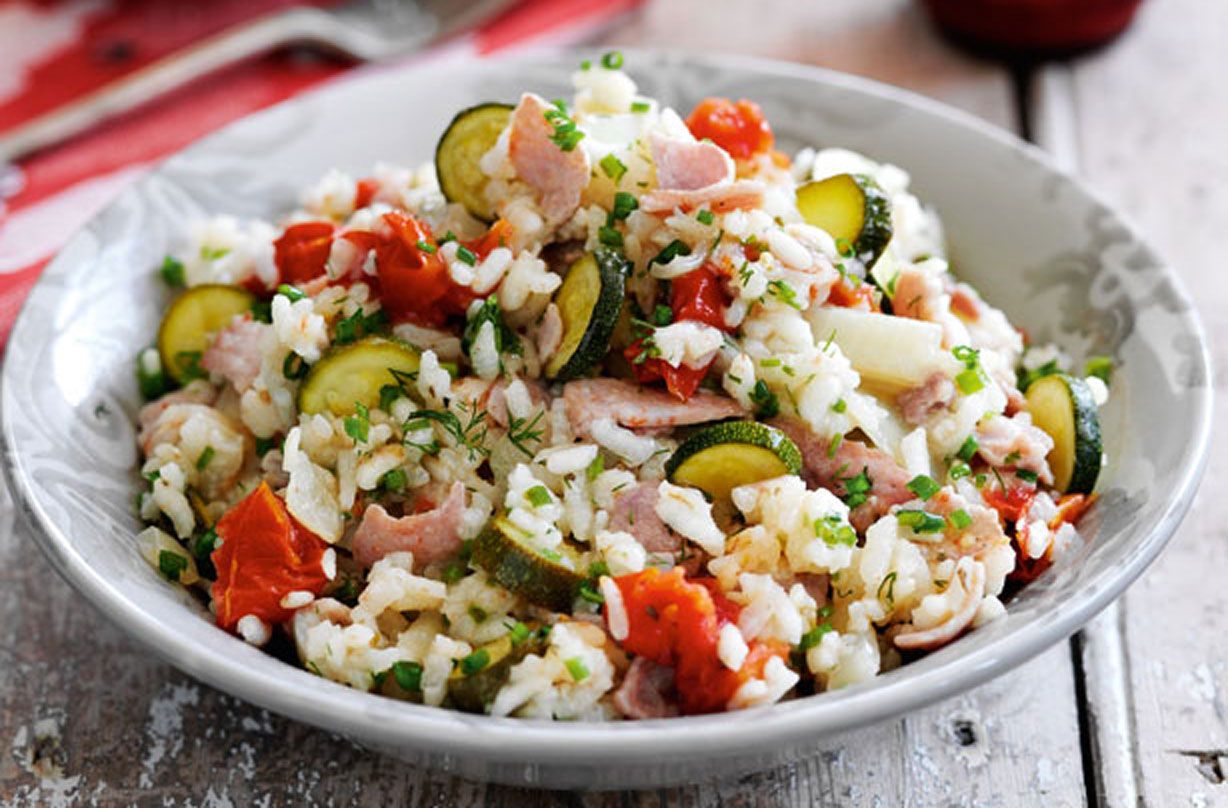 Slimming World&#039;s bacon and tomato risotto