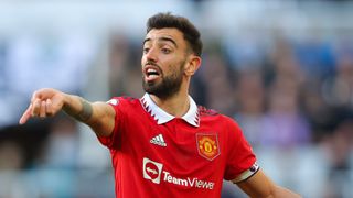 Bruno Fernandes of Manchester United during a 2023 Premier League match