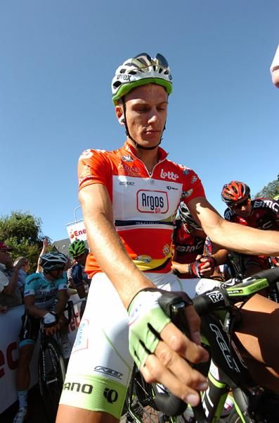Points leader Marcel Kittel (Argos-Shimano) on the start line.