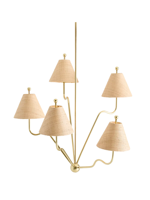 Beatrice 5-Arm Wavy Chandelier