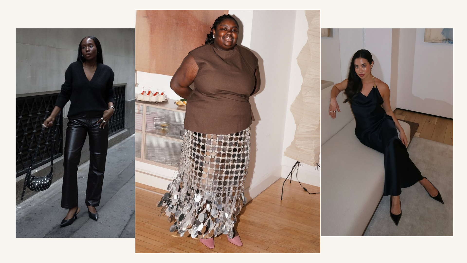 Three chic party outfit ideas