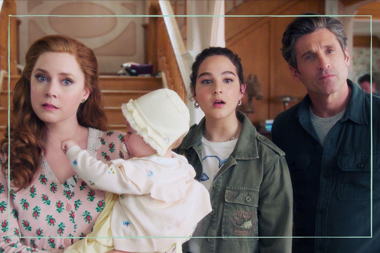 Amy Adams, Lara/Mila Jackson, Gabriella Baldacchino, and Patrick Dempsey in Disenchanted