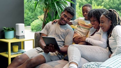 EE Smart Hub Pro being used by UK family