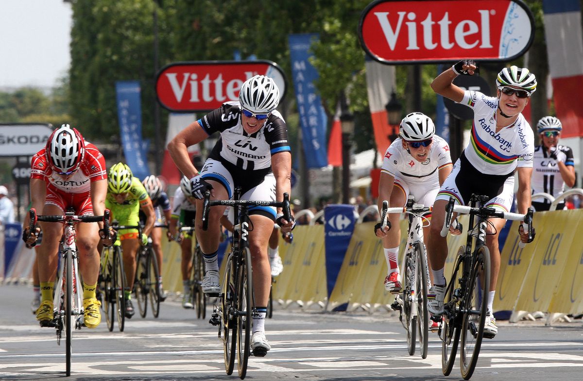 Marianne Vos wins the inaugural edition of La Course