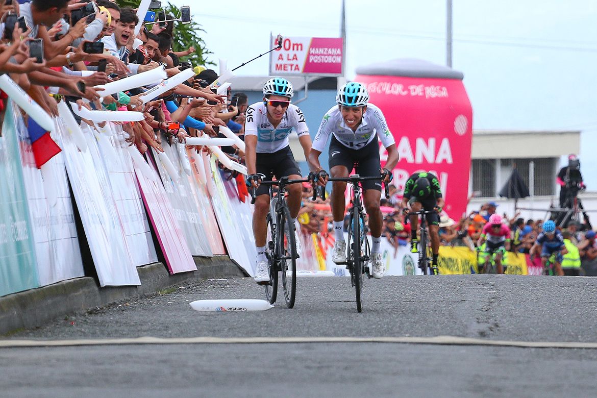 Egan Bernal pushes to the line to claim second place and seal the overall