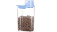Pet food container: Pission Pet Food Container With Measuring Cup