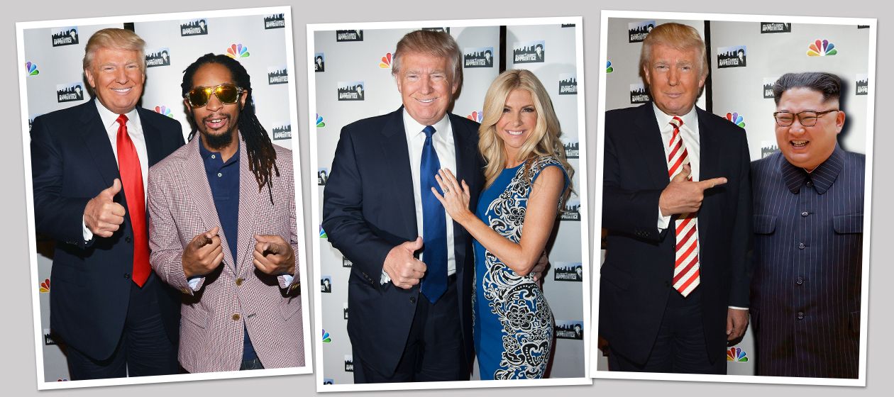 President Trump, Kim Jong Un, Lil Jon, and Brande Roderick.