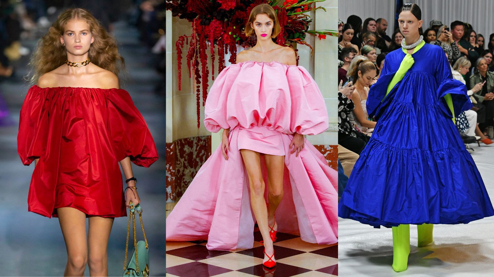 fashion trends trapeze Valentino /Carolina Herrera / Richard quinn