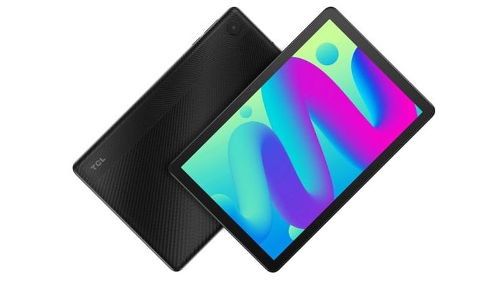 A TCL Tab 10L from the front and back