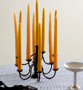 Mini iron candelabra.