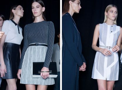 Jason Wu took the bumpy texture of corrugated glass as a jumping off point for his spring fabric
