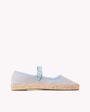 Women's Mary Jane Espadrille | Woven Color | Dolphin Blue