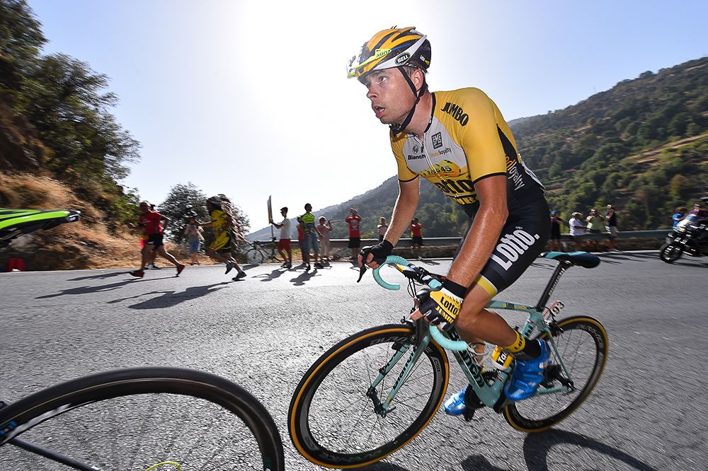 Bert-Jan Lindeman (LottoNL-Jumbo) in the breakaway.