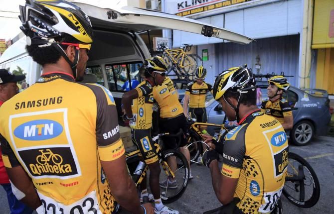 MTN-Qhubeka at the Tour de Langkawi.