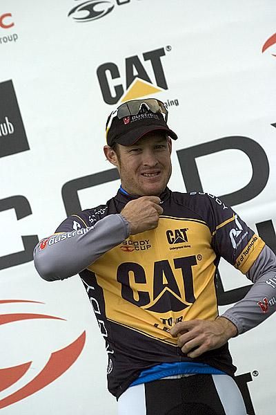 Bernard Sulzberger (Fly V Australia) remains in the tour lead after three stages.