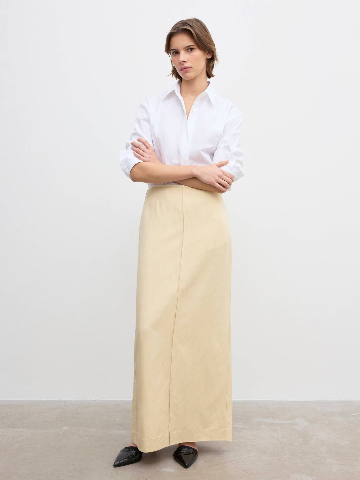 Long Pencil Skirt
