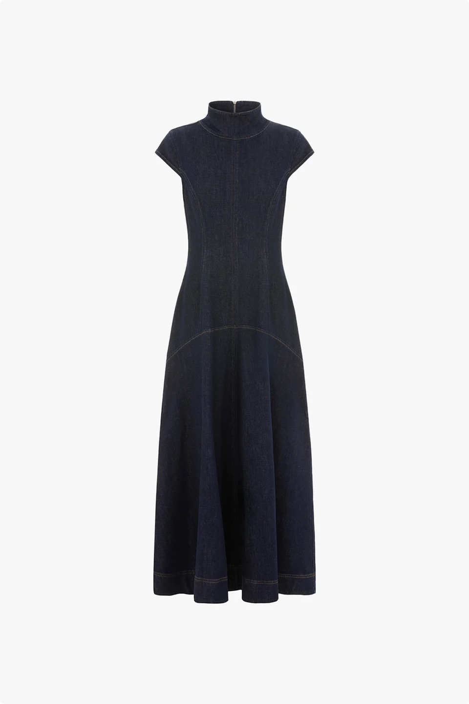 Denim drop waist dress