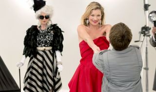 A picture of Kate Moss in the adaptation of David Walliams's book The Boy In The Dress