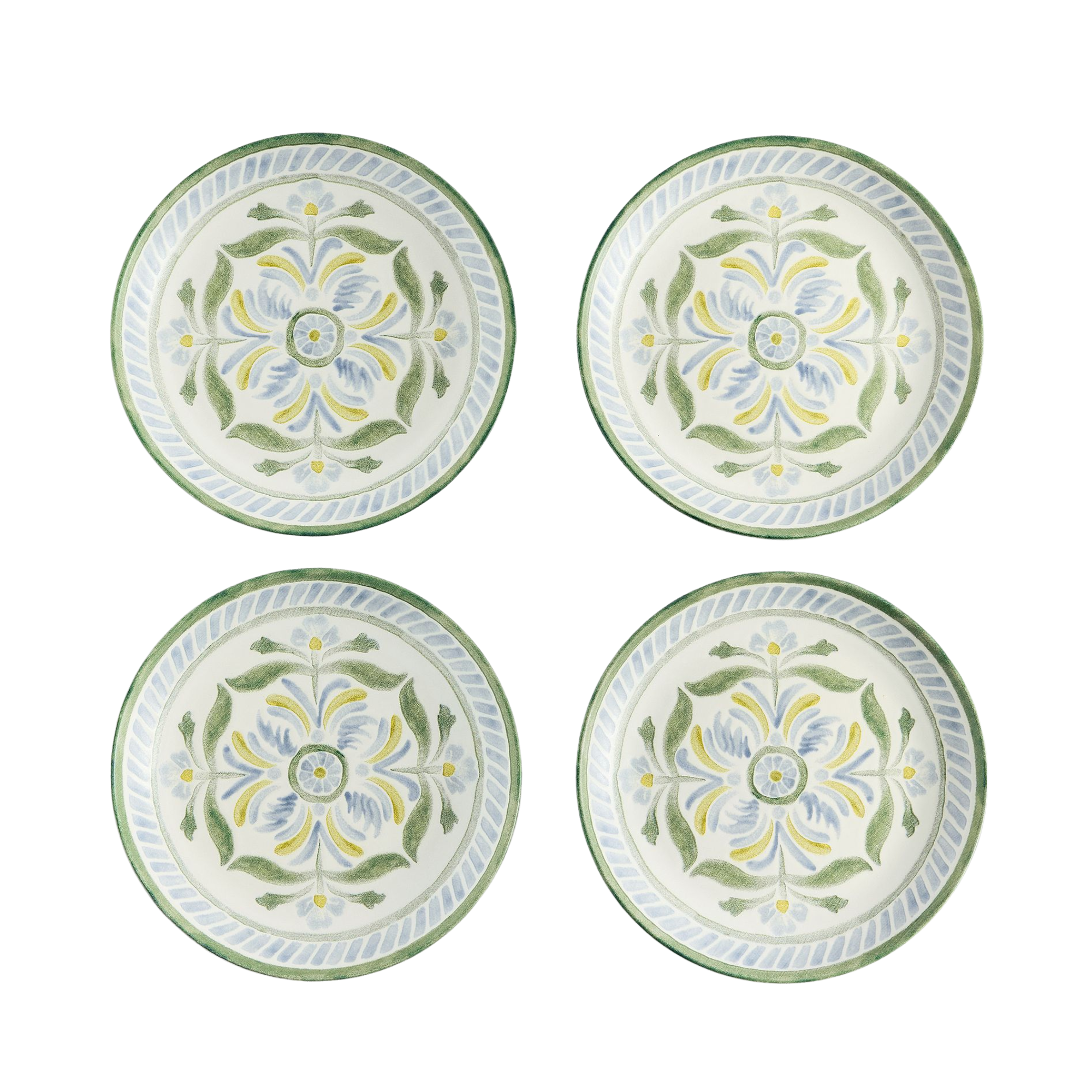 a set of four wall plates