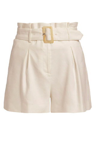 Best Linen Shorts 2023 | Veronica Beard Ashford Belted Shorts