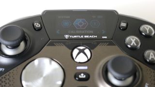 A closeup view of the Turtle Beach Stealth Ultra built-in screen