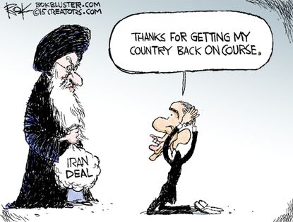 Obama cartoon Iran Deal