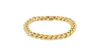 8mm Gold Stainless Steel Curb Chain Bracelet