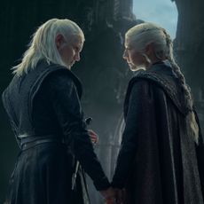 Matt Smith as Daemon Targaryen and Emma D'Arcy as Rhaenyra Targaryen in the 'House of the Dragon' season 2 finale