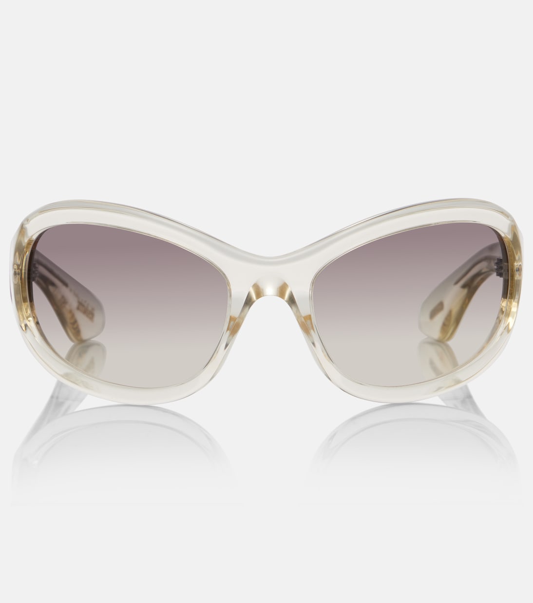 X Oliver Peoples 1967c Oversized Sunglasses in Transparent - Khaite
