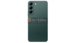 En läckt bild på Samsung Galaxy S22 i grönt
