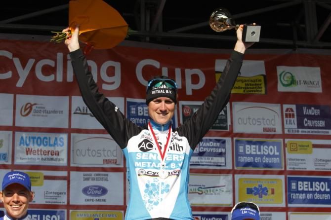 Vera Koedooder (Sengers Ladies Cycling Team) on the podium