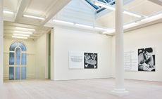 Installation view the London branch of Marian Goodman Gallery, hosting LA artist John Baldessari's first first solo London exhibition for nearly six years