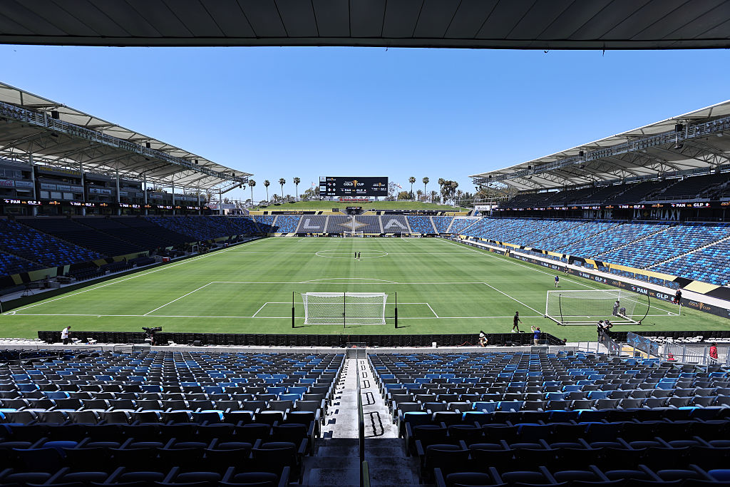 A general view of Dignity Health Sports Park before to the Group Stage - Group C match between Panama and Guadeloupe as part of the 2025 CONCACAF Gold Cup on June 16, 2025 in Carson, California.