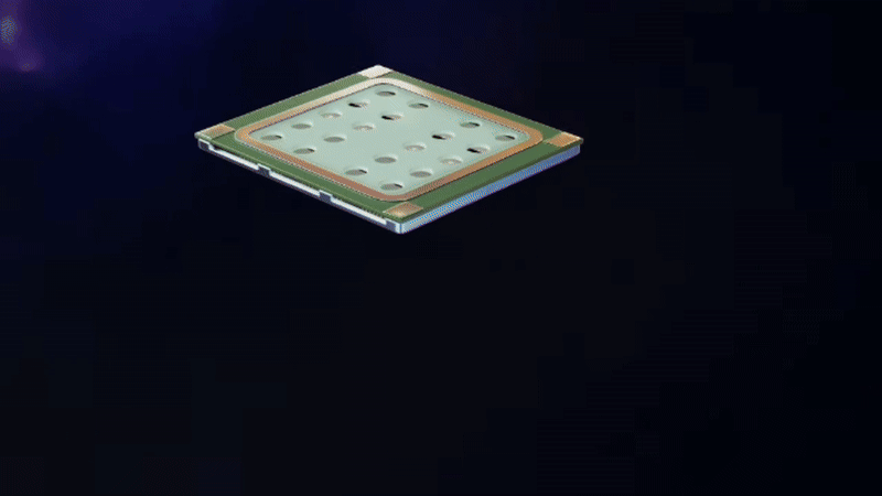 An illustration of how the xMEMS fan-on-chip circulates cool air.