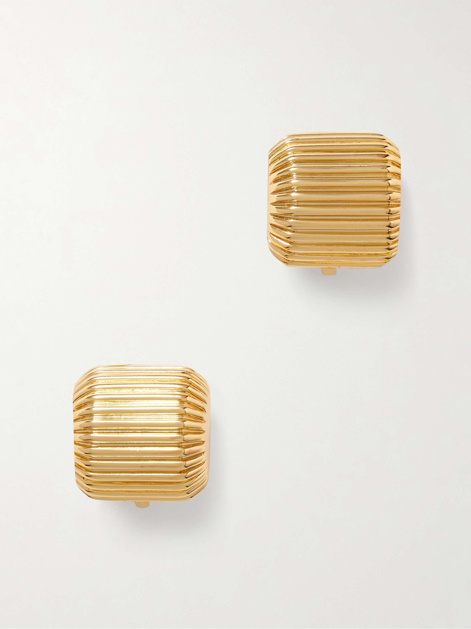 Elle Gold-Plated Clip Earrings