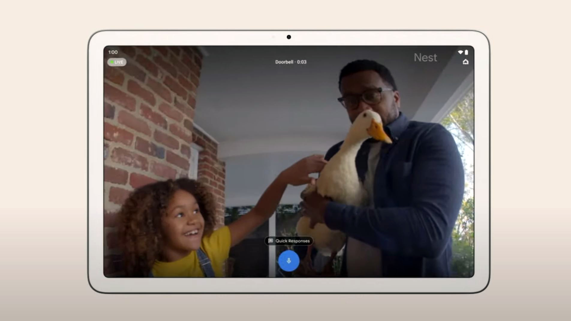 Promotional image of Google Pixel Tablet from Google I/O 2022