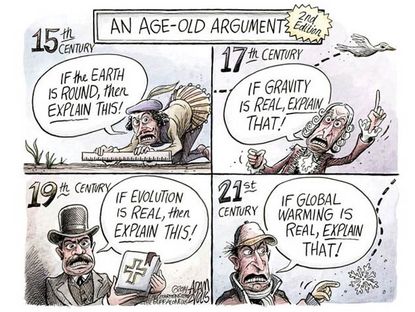 Editorial cartoon global warming