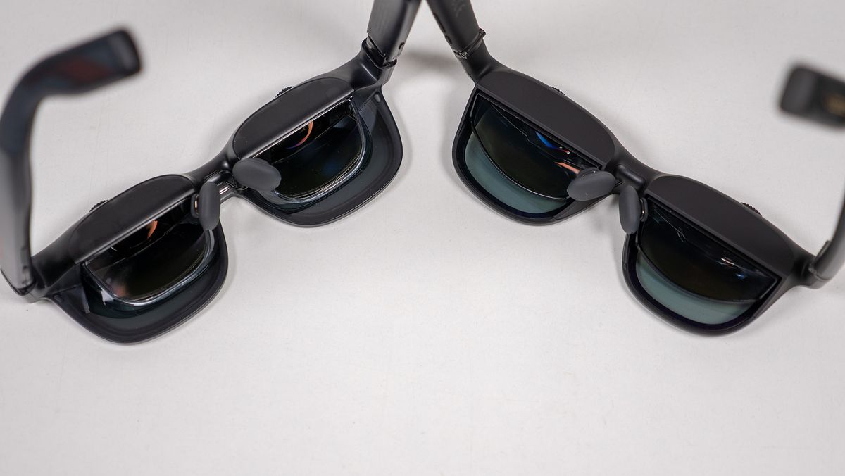 Comparing Viture Luma Pro (left) with Viture Pro (right)