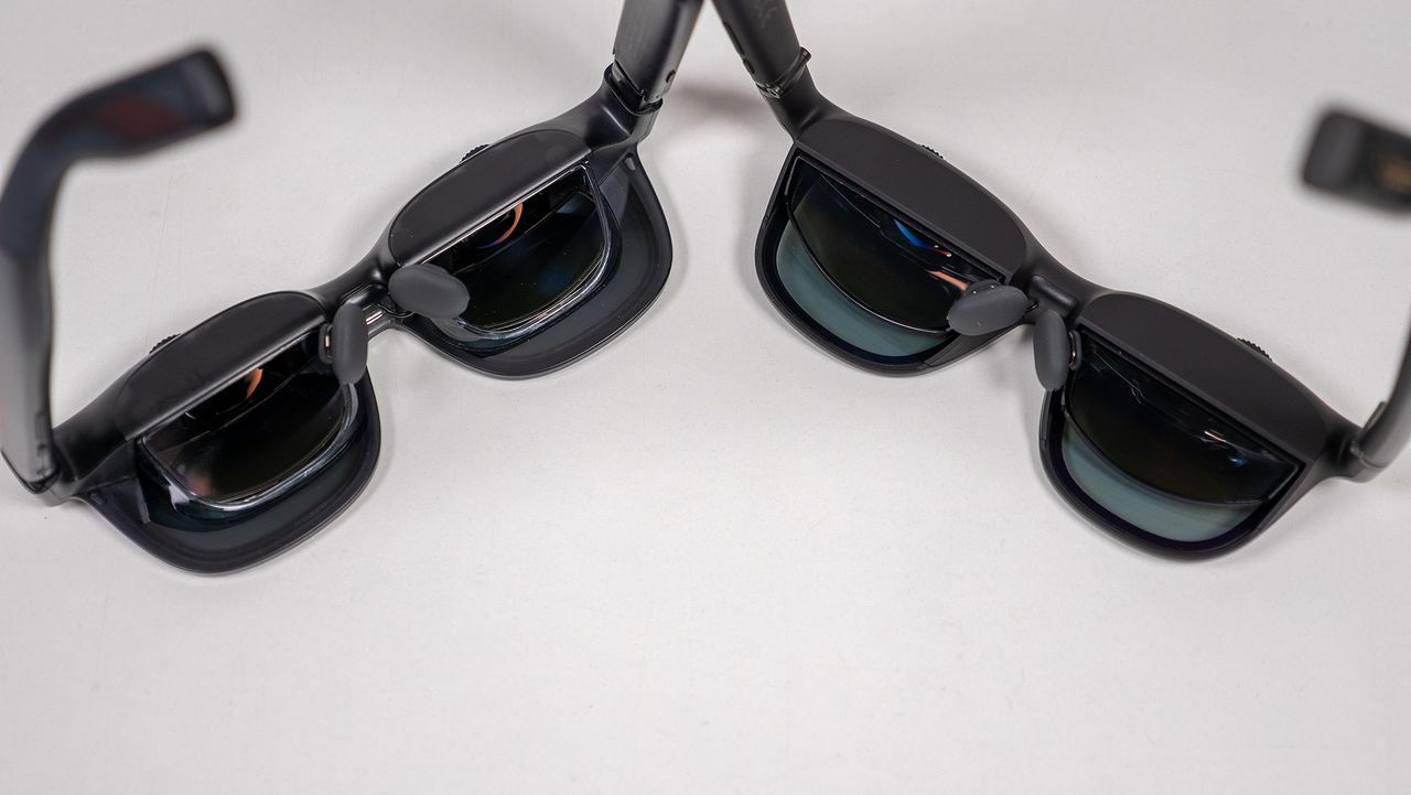 Comparing Viture Luma Pro (left) with Viture Pro (right)