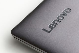 A Lenovo laptop lid