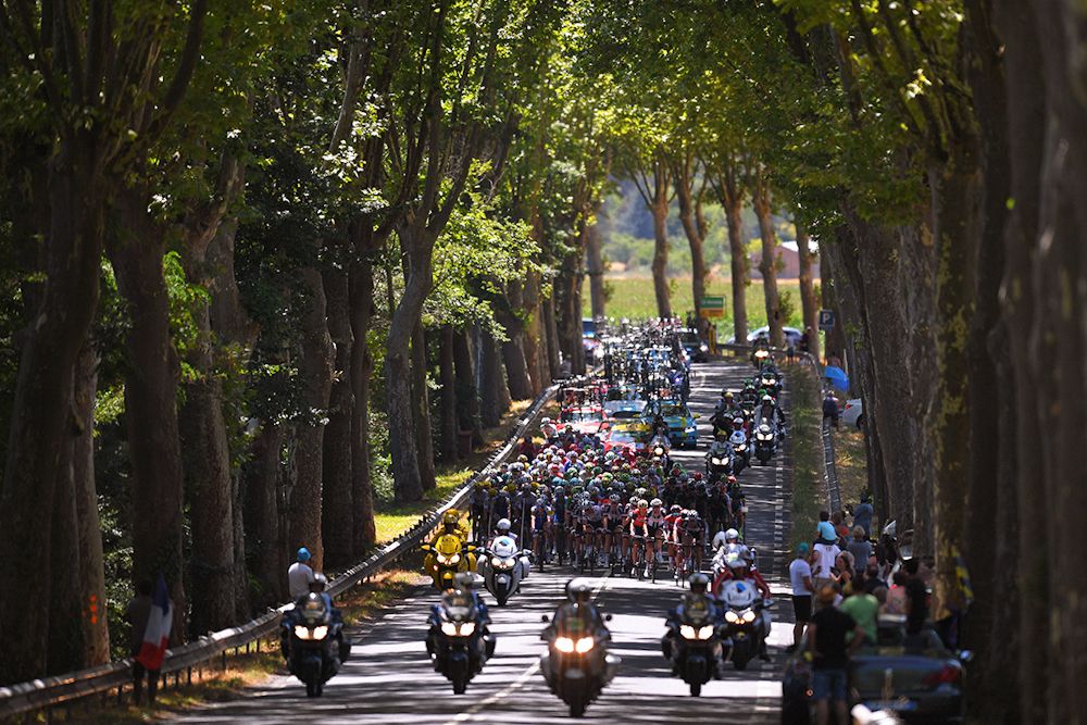 Scenery along the route of stage 14 at the Tour de France